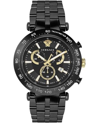 Versace Bold Chrono Bracelet Watch - Black
