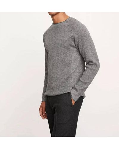 Vince Mouline Thermal Crew Neck Shirt - Gray
