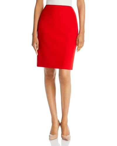 BOSS Formal Knee-length Pencil Skirt - Red