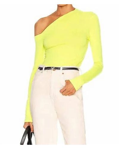 Enza Costa Angled Exposed-shoulder L/s - Yellow