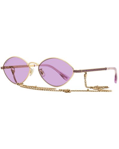 Jimmy Choo Chain Sunglasses Sonny/s Gold/violet 58mm - Pink