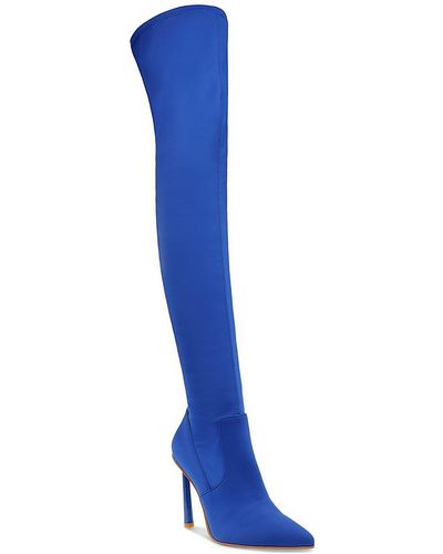 Steve Madden Vivee Sequin Evening Over-the-knee Boots - Blue