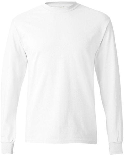 Hanes Authentic Long Sleeve T-shirt - White