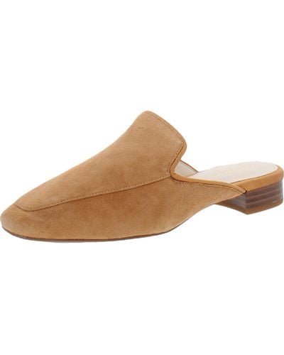Cole Haan Perley Leather Slip On Mules - Brown