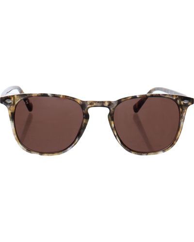 DIFF Brody Tortoise Print Fashion Square Sunglasses - Brown