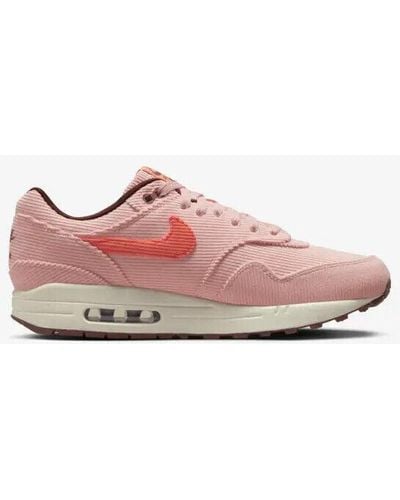 Nike Air Max 1 Prm Fb8915-600 Coral Stardust Corduroy Running Shoes Xxx318 - Pink