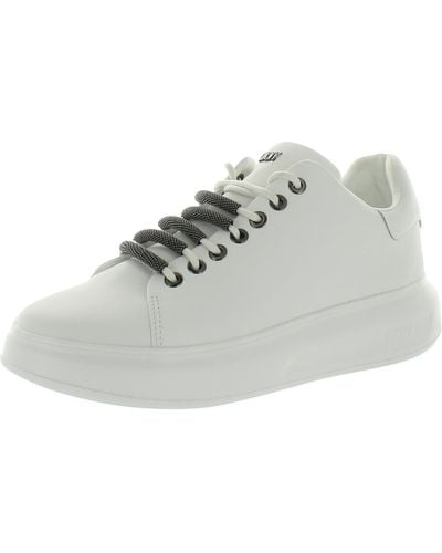 DKNY Jewel Leather Casual And Fashion Sneakers - Gray