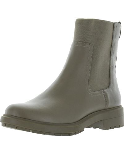 Alfani Tackoma Faux Leather Manmade Ankle Boots - Gray