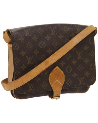 Louis Vuitton Cartouchiere Canvas Shoulder Bag (pre-owned) - Brown