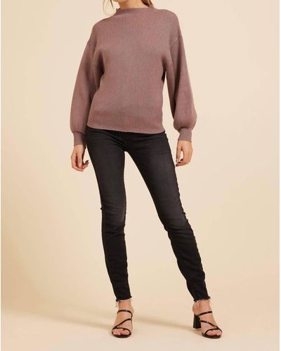 Moodie Mock Neck Sweater - Natural