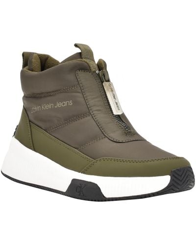 Calvin Klein Merina Cold Weather Ankle Winter & Snow Boots - Green