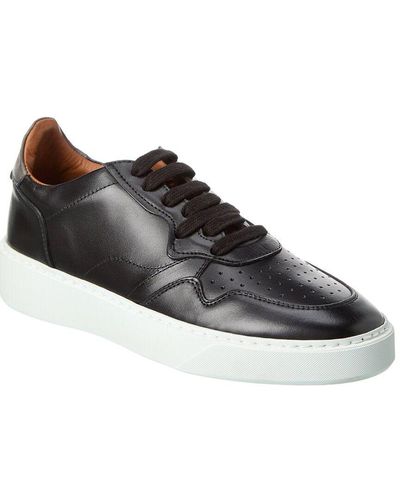 Aquatalia Dimitri Weatherproof Leather Sneaker - Black