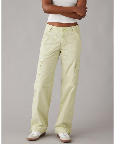 American Eagle Outfitters Ae Snappy Stretch Convertible baggy Cargo jogger - Natural