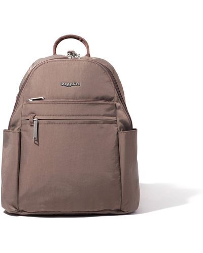Baggallini Anti-theft Vacation Backpack - Brown