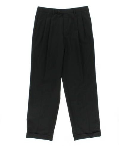 Ralph Lauren Wool Cuffed Dress Pants - Black