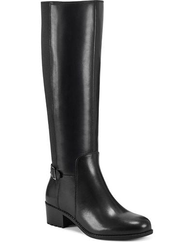 Easy Spirit Chaza Wide Calf Knee-high Boots - Black