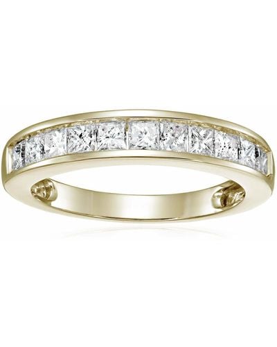 Vir Jewels 1 Cttw Princess Cut Diamond Wedding Band 14k White Or Gold Channel Set - Yellow