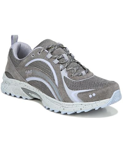 Ryka Sky Walk Trail Memory Foam Athletic And Training Shoes - Gray
