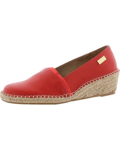 Kenneth Cole Clo A-line Faux Leather Espadrille Dress Sandals - Red