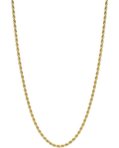 Adornia 2.5mm Rope Chain Gold 24" - Yellow