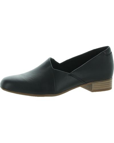 Clarks Juliet Palm Leather Comfort Loafers - Black