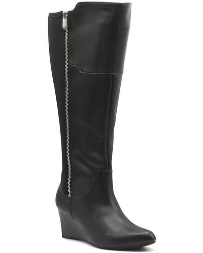 Adrienne Vittadini Tall Dressy Mid-calf Boots - Black