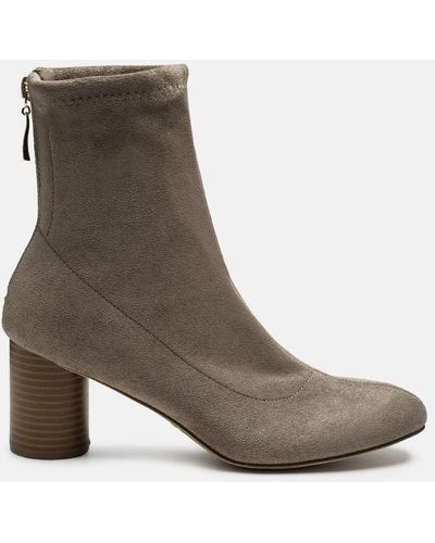 LONDON RAG Emerson Micro Suede Ankle Boots - Brown