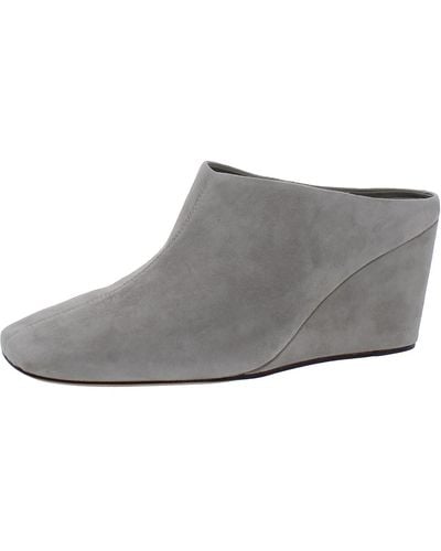 Vince Alana Wedge Mules - Gray