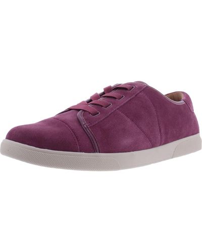 Vionic Jean Suede Lifestyle Slip-on Sneakers - Purple