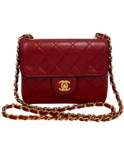 Chanel Matelassé Leather Shoulder Bag (pre-owned) - Red