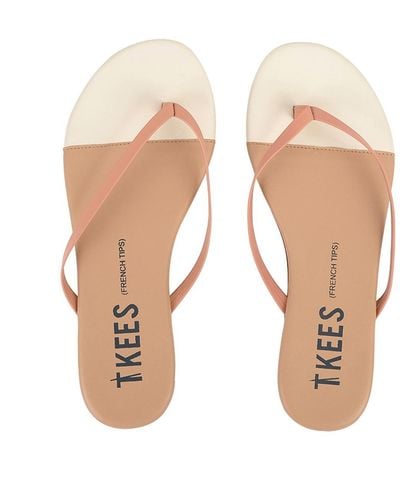 TKEES French Tips Sandal - Natural