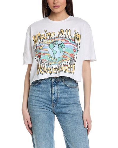 Project Social T All In It Together Cropped T-shirt - Blue