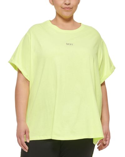 DKNY Tee Fitness Shirts & Tops - Yellow