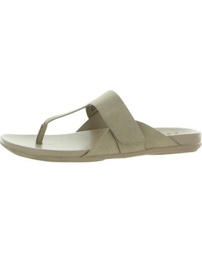 Naturalizer Genn-twirl Faux Leather Slip On Slide Sandals - Gray