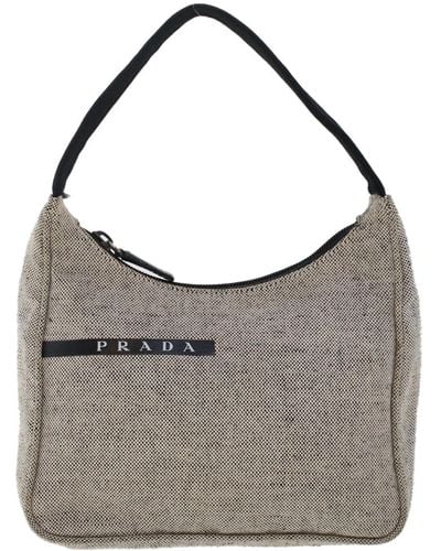 Prada Sports Canvas Shoulder Bag (pre-owned) - Gray