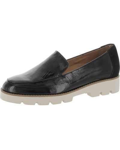 Vionic Kensley Patent Leather Slip On Loafers - Black