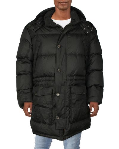 Polo Ralph Lauren Big & Tall Down Blend Quilted Parka Coat - Black