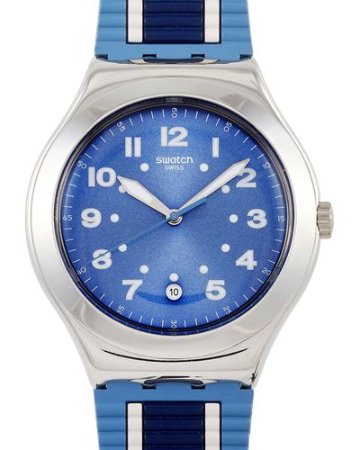 Swatch Bluora 41 Mm Stainless Steel Watch Yws043 - Multicolor