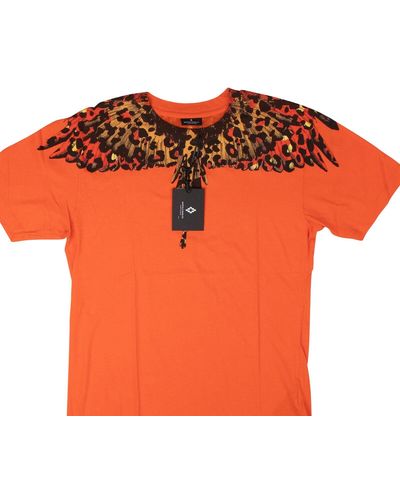 Marcelo Burlon Wings Cotton T-shirt - Orange
