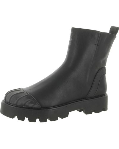 Franco Sarto Brandie Leather Ankle Booties - Black