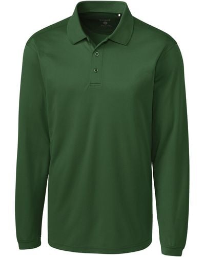 Clique L/s Ice Pique Polo Shirt - Green