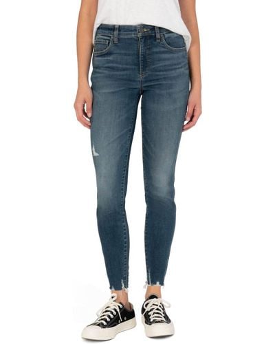 Kut From The Kloth Connie High Rise Ankle Skinny Jeans - Blue