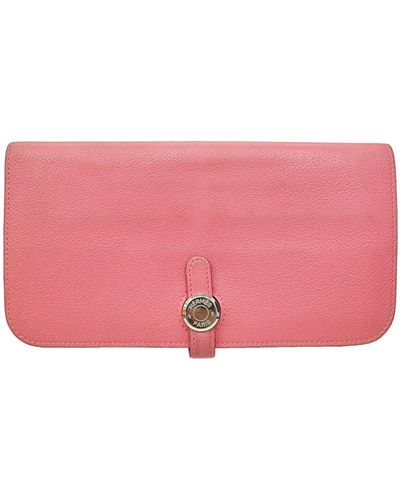 Hermès Dogon Leather Wallet (pre-owned) - Pink