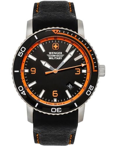 Wenger Swiss Army Terragraph 43mm Strap Watch 79311s in Metallic