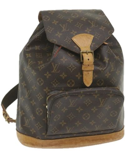 Louis Vuitton Montsouris Canvas Backpack Bag (pre-owned) - Gray