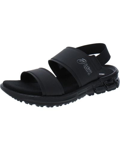 Asics Gel-quanum0 Sd Fo Lifestyle Slip On Slingback Sandals - Black