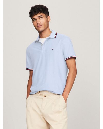 Tommy Hilfiger Regular Fit Tommy Wicking Polo - Blue