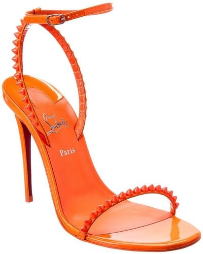 Christian Louboutin So Me 100 Patent Sandal - Orange