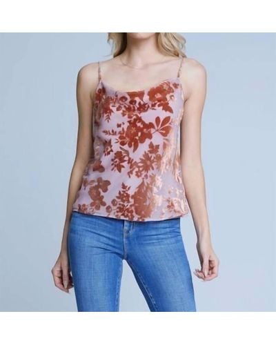 L'Agence Kay Camisole Tank - Red