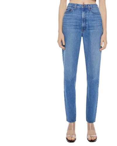 Mother High Waisted Twizzy Skimp Jean - Blue
